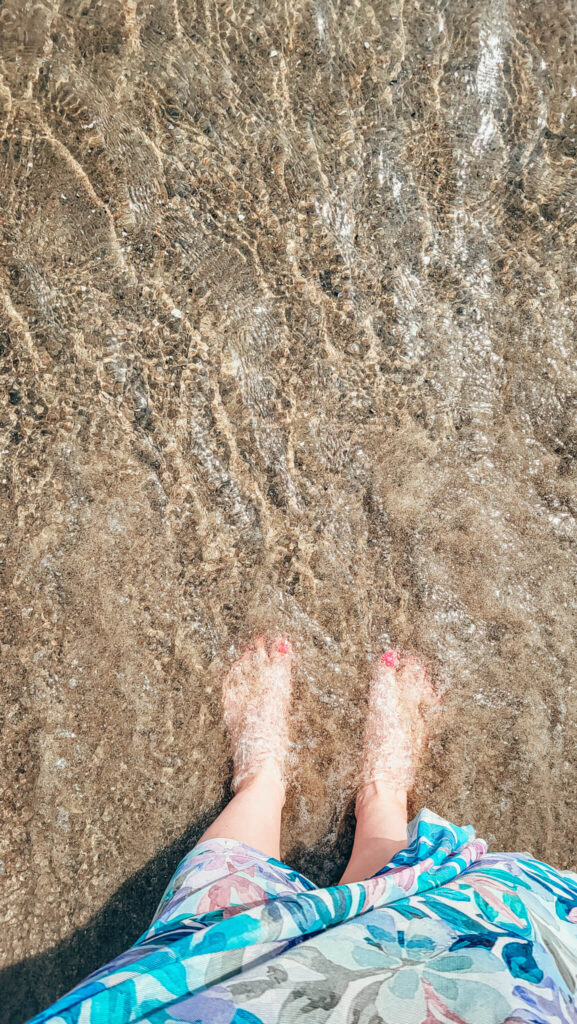Clear waters on the beach in Gdynia