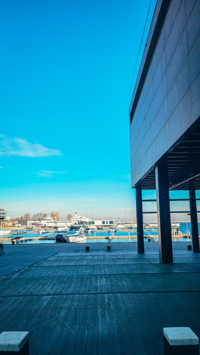 Marina in Gdynia views next to the Waterfront hotel